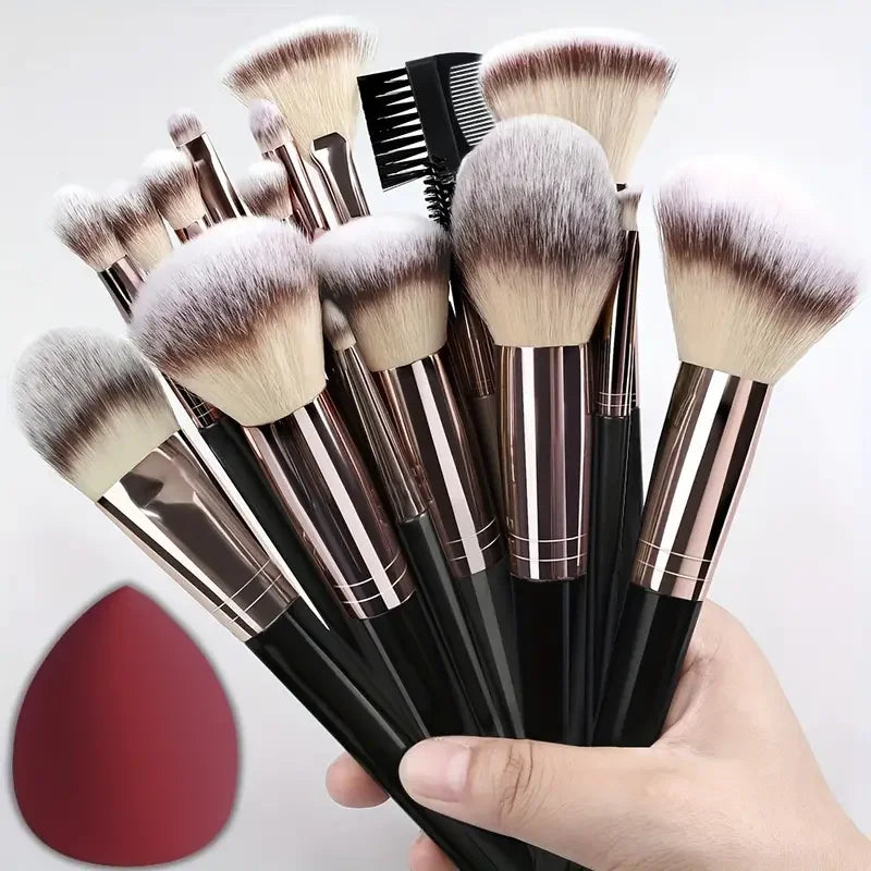 Professional Makeup Brush Set 3/20PCS – Soft Fluffy Foundation, Concealer, Blush, Eyeshadow & Blending Kabuki Brushes for Women
