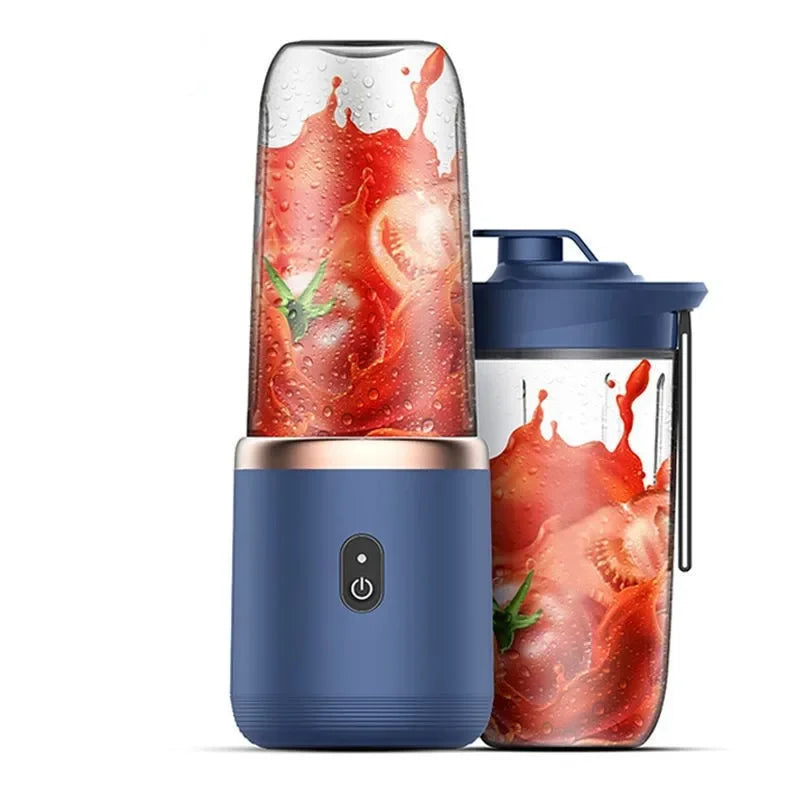 Personal Portable Blender – Mini USB Juicer with 6 Stainless Steel Blades for Smoothies & Shakes