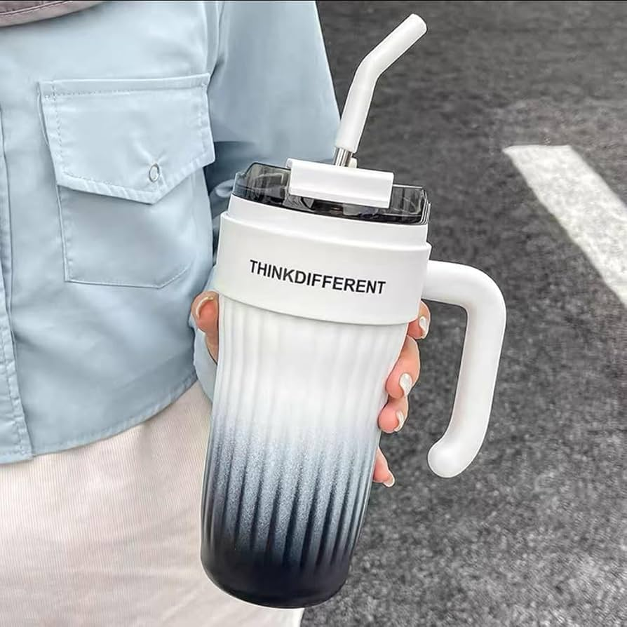 780ml Premium Stainless Steel Tumbler Elegant Design Double Wall Insulated Leakproof Travel Mug For Hot And Cold Drinks | Random Color