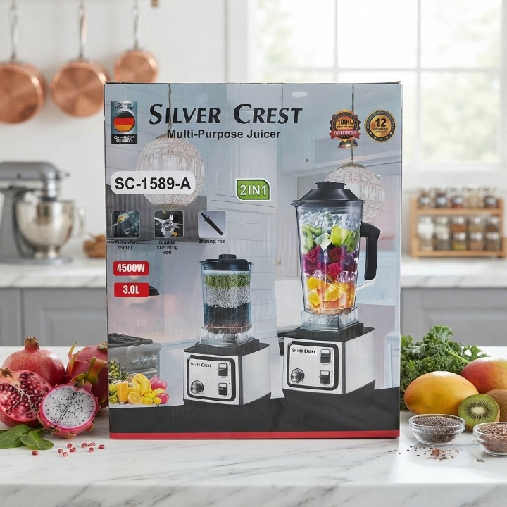 Silver Crest 2 In 1 Blender And Grinder SC 1589 A Powerful Kitchen Appliance