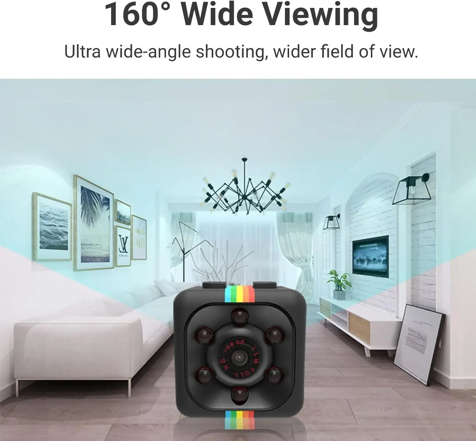 Sq 11 Mini Camera - Portable Small Surveillance Pocket Cam Night Vision Motion Detection Full HD Micro Security Video Recorder Cube Cam