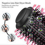 One Step Hot Air Brush 4 In 1 Hair Dryer, Straightener, Curler And Volumizer - Professional Styling Tool For Smooth Shiny Hair At Home