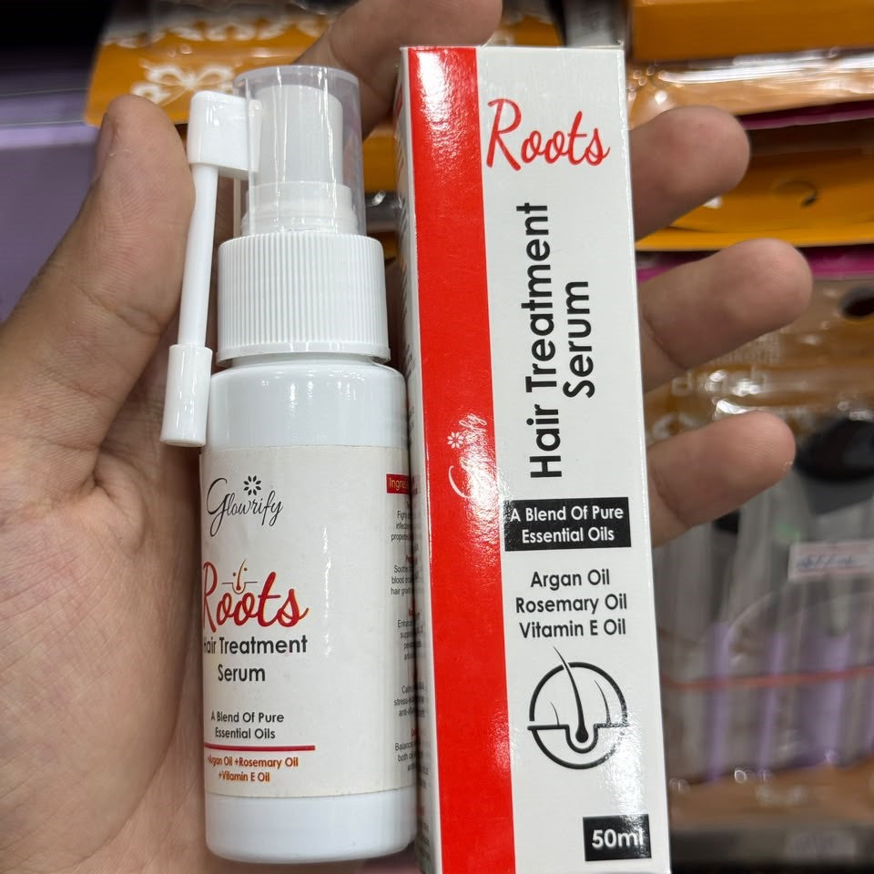 Glowrify Roots Hair Treatment Serum - Nourishing Scalp And Root Care Serum Designed For Healthier Looking Hair - 50ML