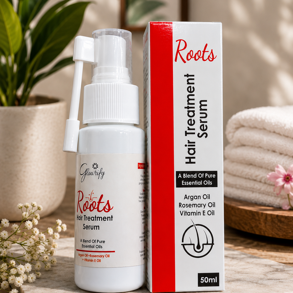 Glowrify Roots Hair Treatment Serum - Nourishing Scalp And Root Care Serum Designed For Healthier Looking Hair - 50ML