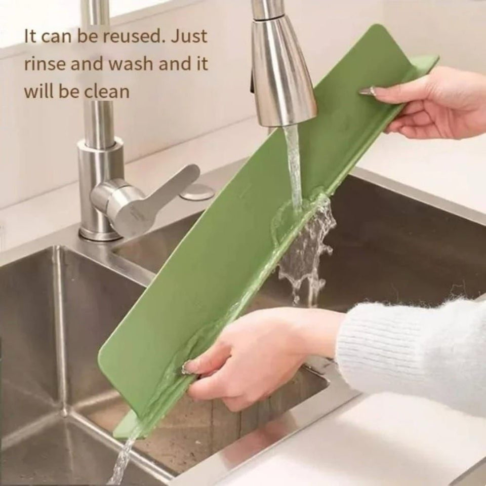 Silicone Sink Splash Guard 48cm – Kitchen Sink Water Splash Protector for Countertop