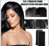 Hair Color Stick Instant Root Touch-Up - Portable Solution For Quick And Easy Gray Hair Coverage And Temporary Root Concealing - 20g (Black)
