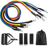 Resistance Bands Set - 11pcs Latex Pull Rope With Door Anchor, Handles, And Ankle Straps For Effective Home And Gym Workout Routines
