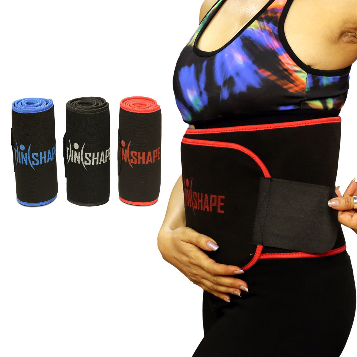 Slimming Waist Trimmer Belt for Men & Women – Adjustable Sweat Belt for Weight Loss, Tummy Control & Workout Support (Free Size, Random Color)