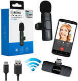 Boya BY-MW3 Wireless Single Microphone For iFone And Type-C Users Durable Clear Affordable