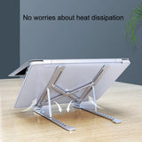 Speedx Foldable Adjustable Laptop Stand for Up to 18-Inch Laptops – Portable Aluminum Cooling Bracket