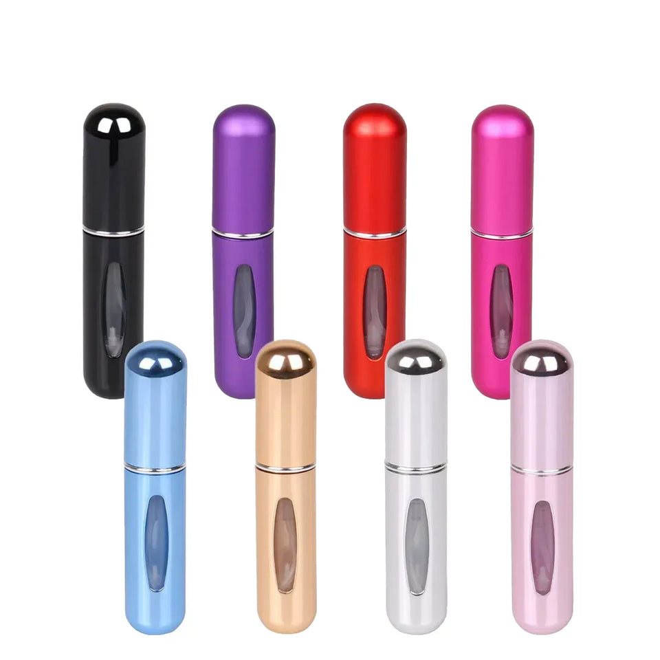 Refillable Mini Perfume Spray Bottle Spray Atomizer 5 Ml | Portable, Leak-Proof, And Stylish (Random Color)