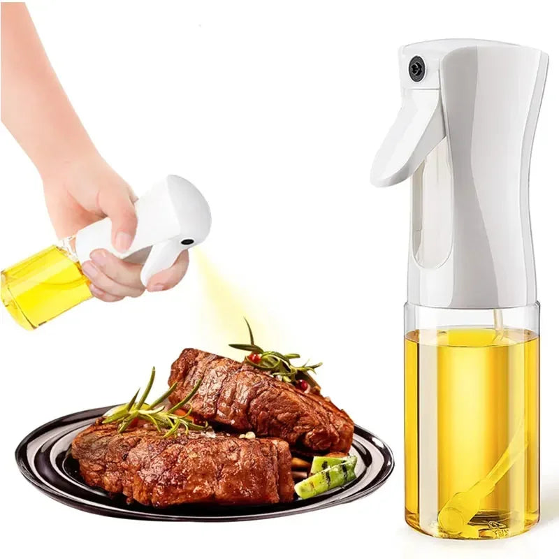 Reusable Oil Spray Dispenser with Brush – Fine Mist Cooking Oil Sprayer Bottle for Kitchen & Grilling