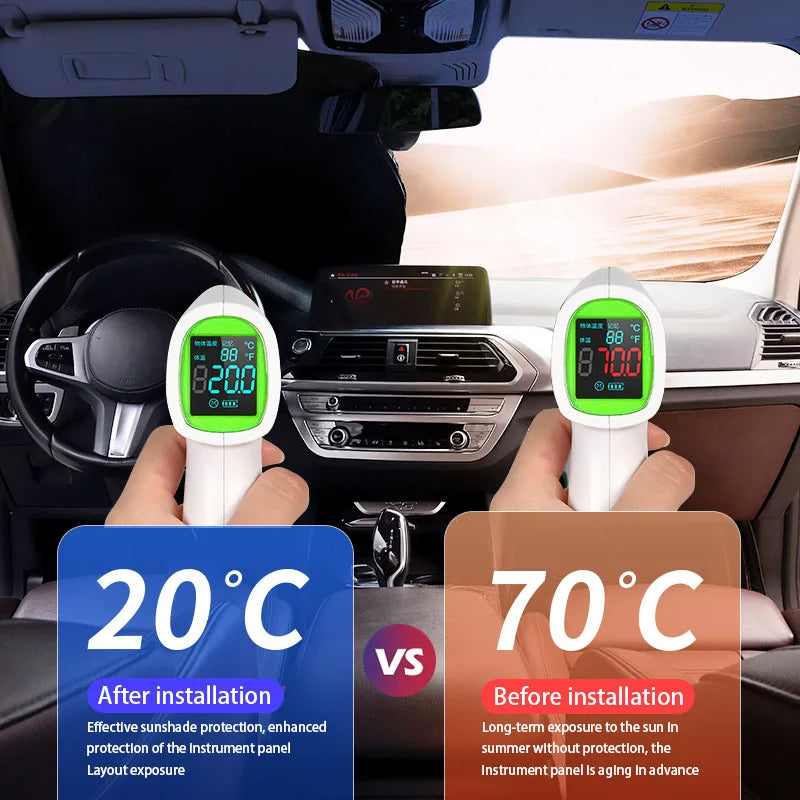 Universal Car Sun Shield for Windshield – Reflective UV Protection Cover to Keep Vehicle Cool