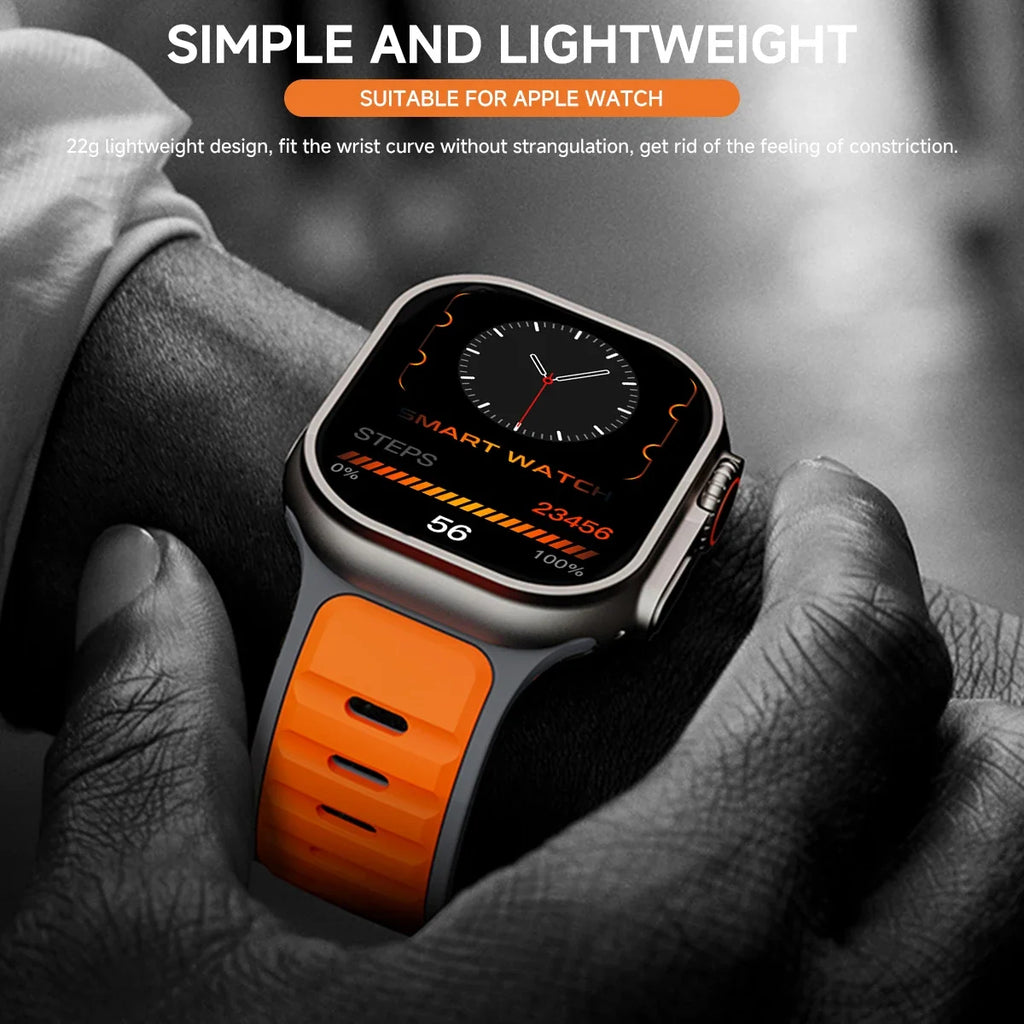Premium Silicone Sport Strap – Comfortable Waterproof Replacement Wristband for Smart Watches