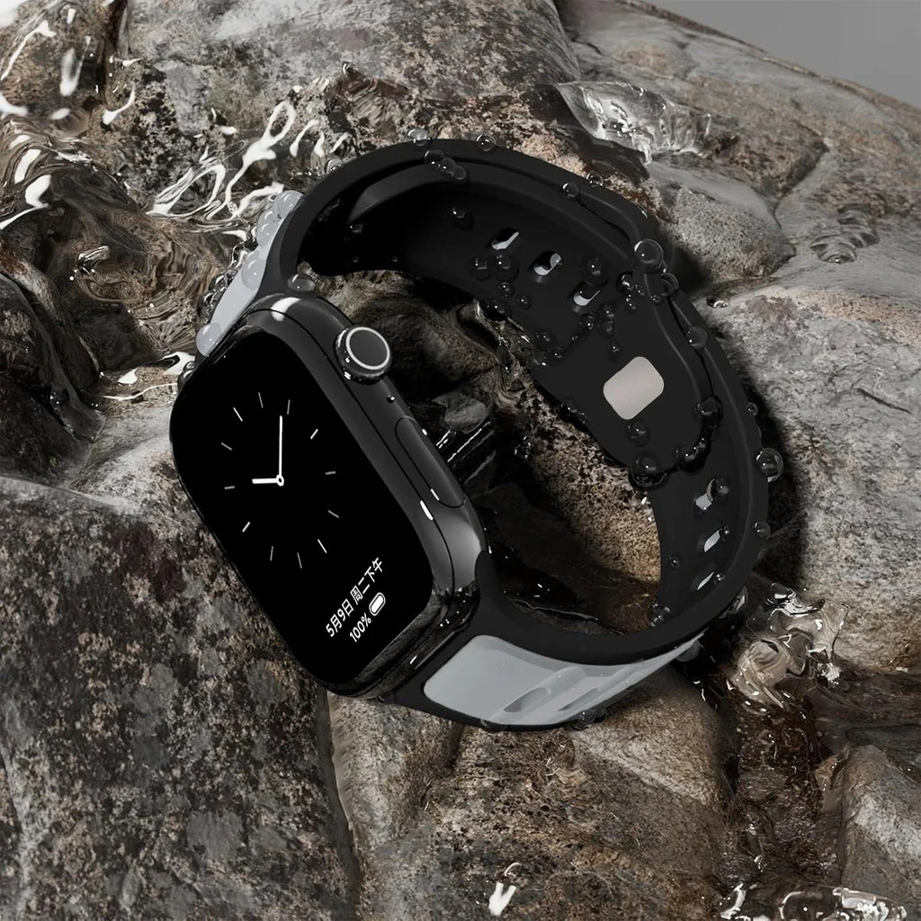 Premium Silicone Sport Strap – Comfortable Waterproof Replacement Wristband for Smart Watches